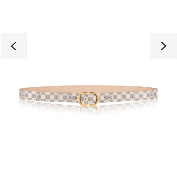 Louis Vuitton Accessories - Louis Vuitton Mini 25MM Damier Azur Belt